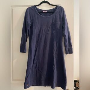 Lilly Pulitzer Blue Long Sleeve Crew Neck Dress